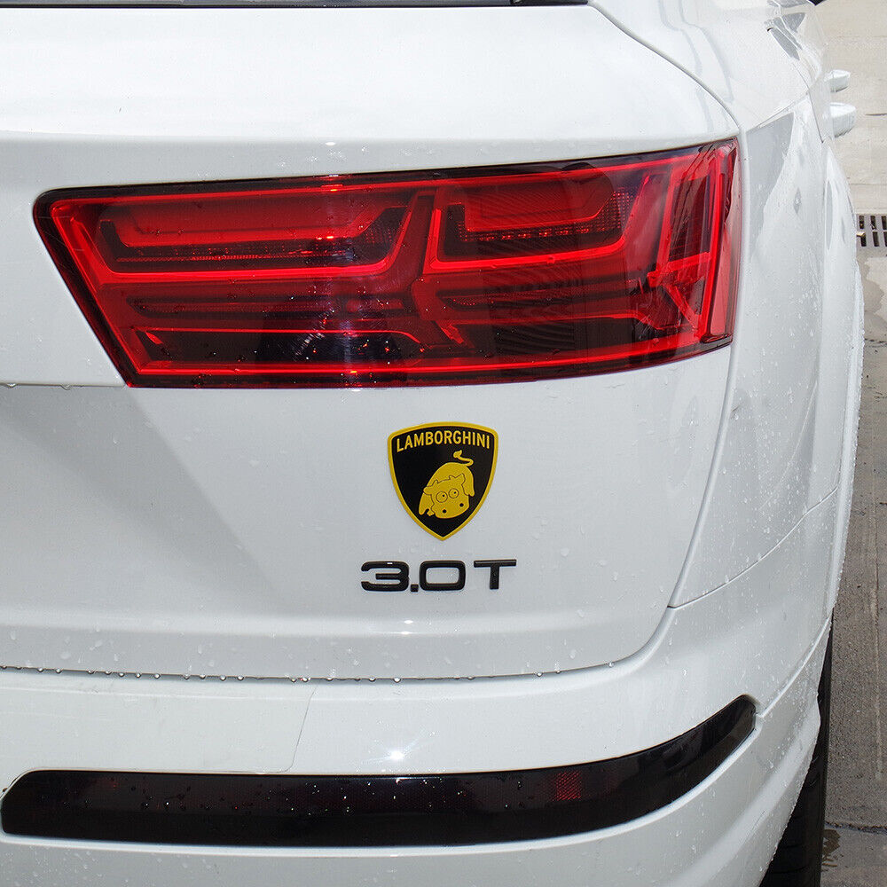 1x or 2x Fashion Aluminum Alloy Taurus "Bull" Car Decal Sticker for Lamborghini