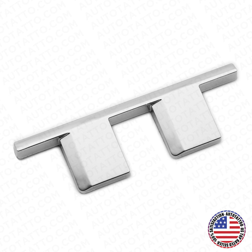 Cadillac Rear Turnk  Deck Lid TT Twin Turbo Sport Nameplate Badge Emblem Silver