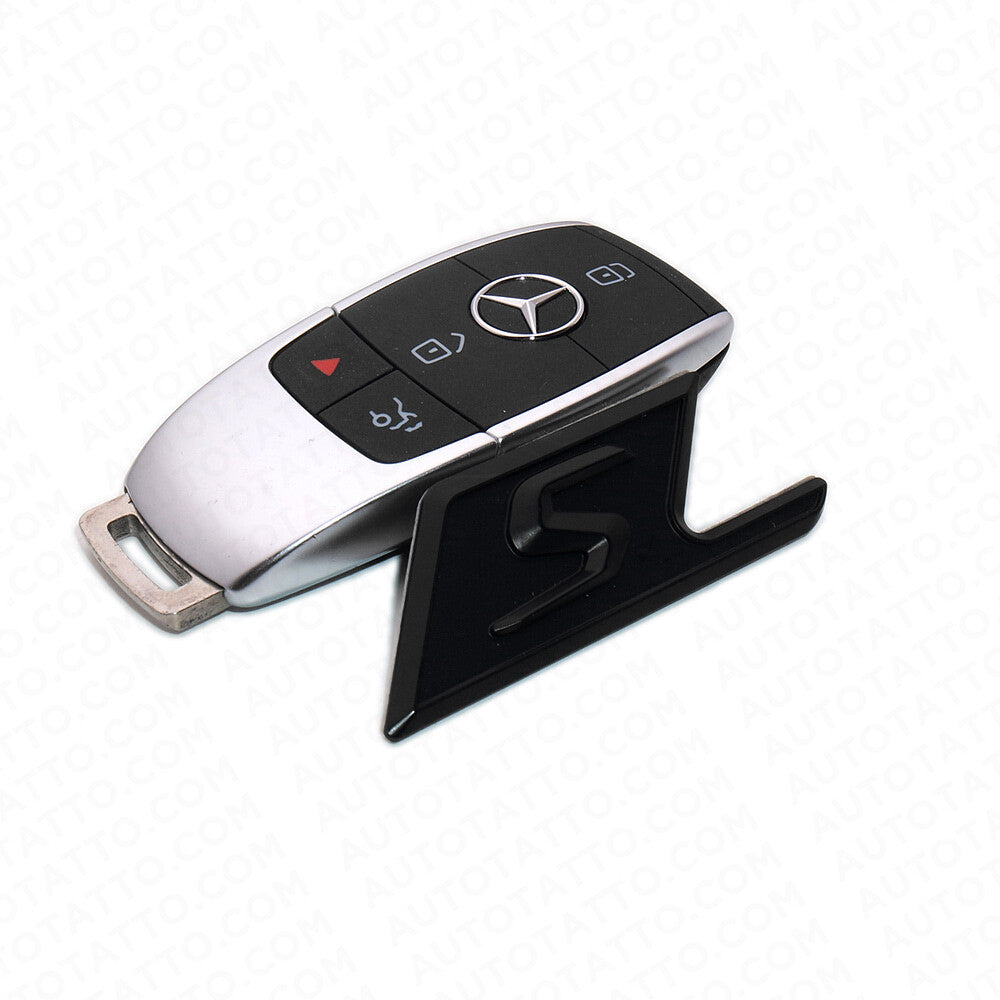 Mercedes S Trunk Emblem Logo 3D Sticker Badge Decoration AMG Edition Sport Black