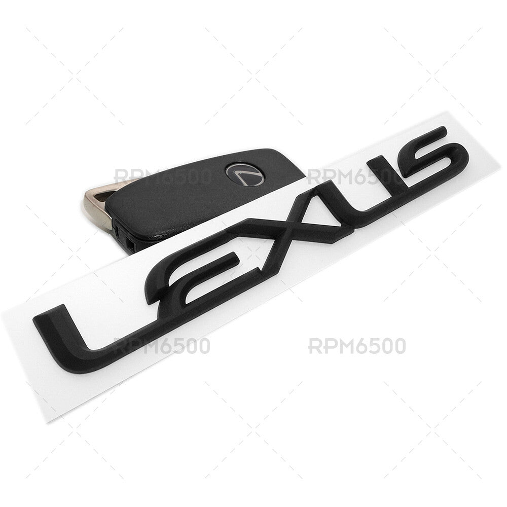 Lexus Trunk Lid Letter Logo Badge 3D Emblem F-Sport Car Decoration Matte Black