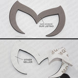 Universal Mazda 3D ABS Gloss Black Bat Batman Style Logo Emblem Badge Sticker