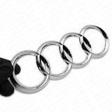 02-09 Audi Sport Liftgate Rear Trunk Lid Logo Ring Badge Emblem Decorate Chrome