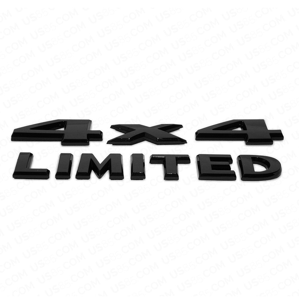 Universal ABS 4X4 Limited Car Logo Badge Emblem For Mopar Truck Gloss Black