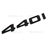 Gloss Black 440i Letter Logo Emblem Badge Trunk Lid M Power Series Performance