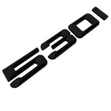 For BMW 530i Matte Black Logo Emblem Badge Trunk Lid M Power Performance G30 G31