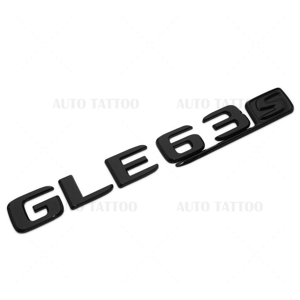 17-19 Mercedes GLE 63 S Letter Emblem Liftgate Logo Badge AMG Sport Gloss Black