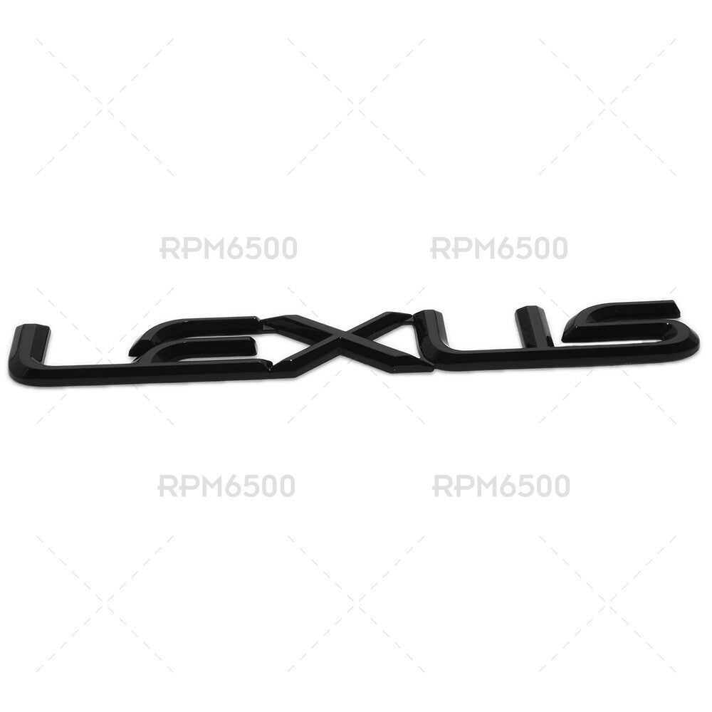 Lexus Trunk Lid Letter Logo Badge 3D Emblem F-Sport Car Decoration Gloss Black