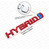 Universal Fashion Metal Hybrid Car Decal Badge Emblem Sticker Auto Decoration