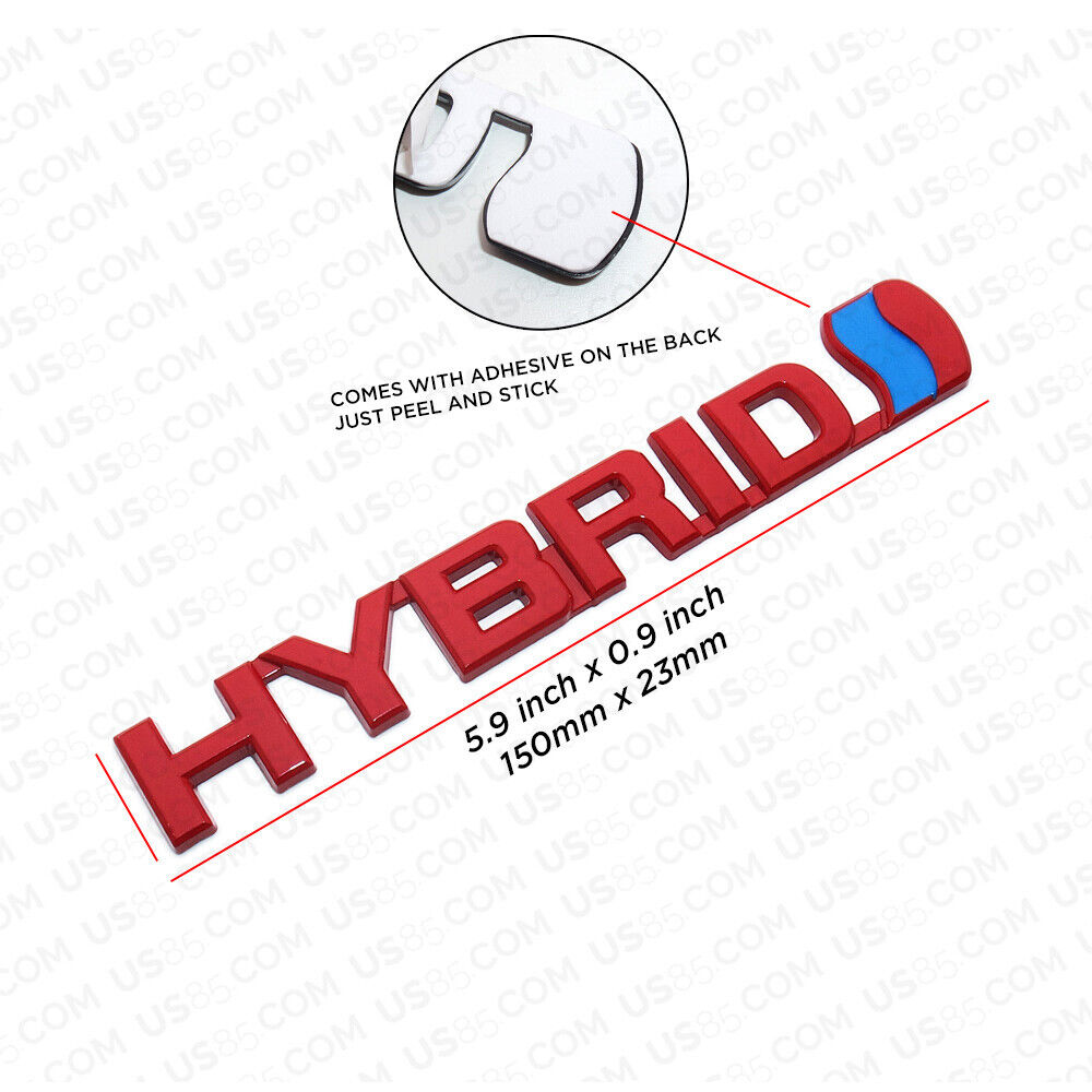 Universal Fashion Metal Hybrid Car Decal Badge Emblem Sticker Auto Decoration