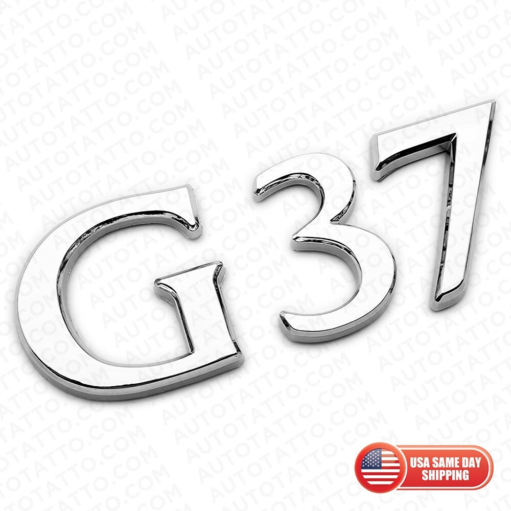 For Infiniti G37 Rear Trunk Logo Letter Badge Emblem Nameplate Sport Chrome
