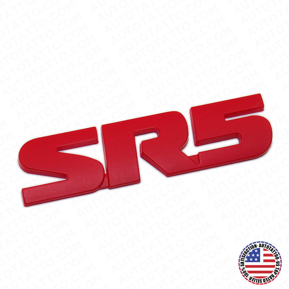 Red Tacoma 4 Runner TRD Pro SR5 SR 5 Emblem Side Rear Door Tailgate Badge Sport