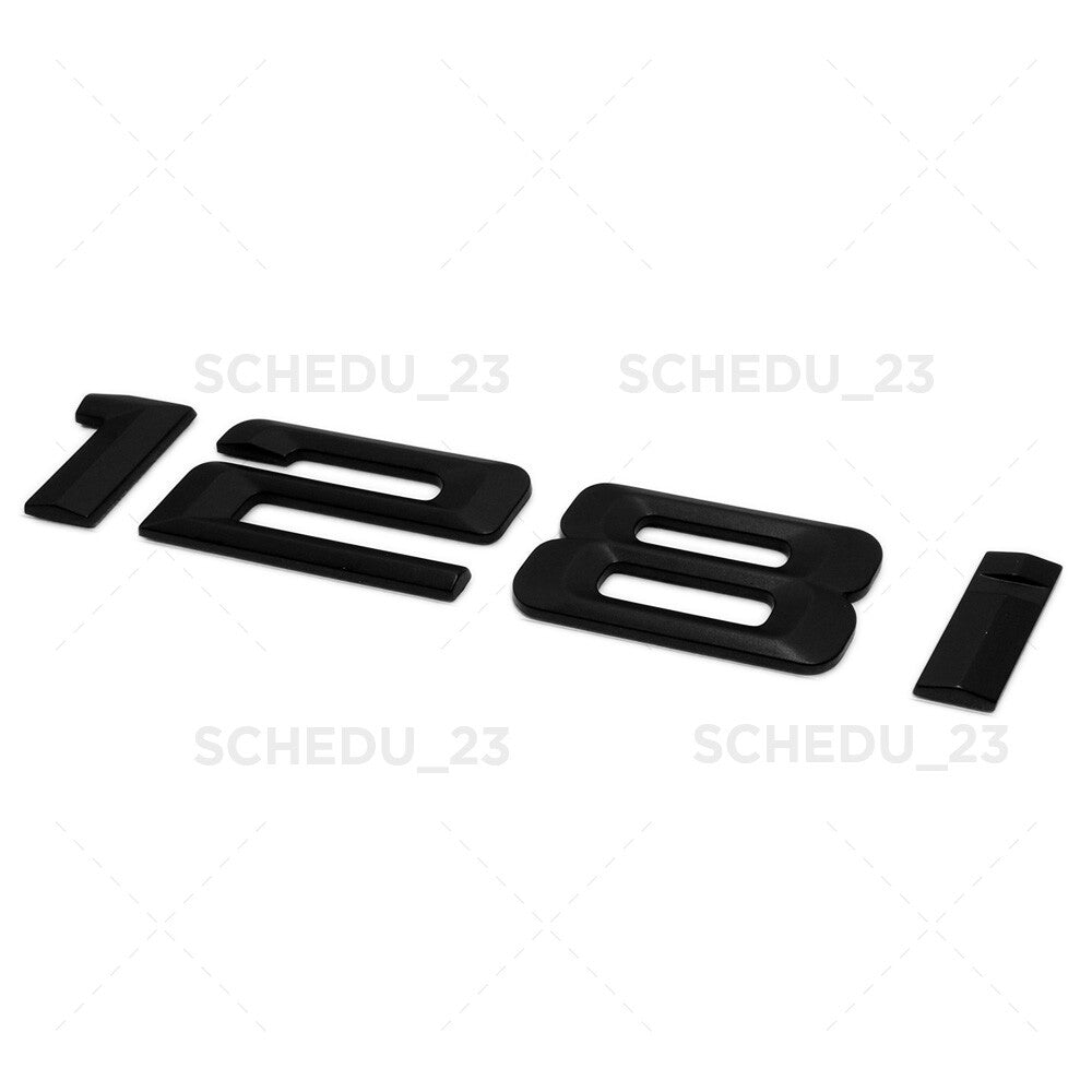 BMW 128i Rear Trunk Lid Nameplate Letter Emblem Badge M Performance Matte Black