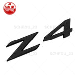 Gloss Black Z4 Letter Logo Emblem Badge Luggage Rear Trunk ABS ///M Sport