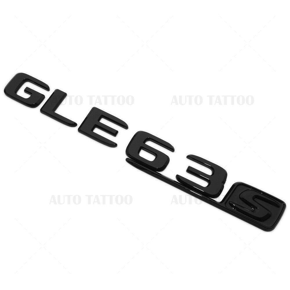 17-19 Mercedes GLE 63 S Letter Emblem Liftgate Logo Badge AMG Sport Gloss Black