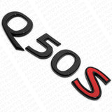 For Infiniti Q50S Rear Trunk Letter Badge Emblem Nameplate Sport Gloss Black