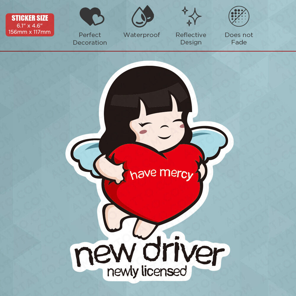 Universal Lady Girl New Driver Newly Licensed Sticker Car SUV Decoration Decal