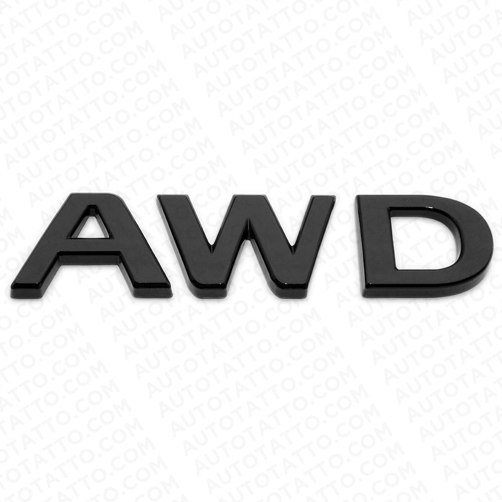 For Infiniti AWD Rear Liftgate Badge Emblem Nameplate Gloss Black