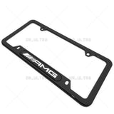 Gloss Black Front or Rear AMG Edition Logo Emblem License Plate Frame Cover Gift