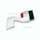 Universal Sport Rear Liftgate Trunk Logo Badge Nameplate Emblem Silver & Black