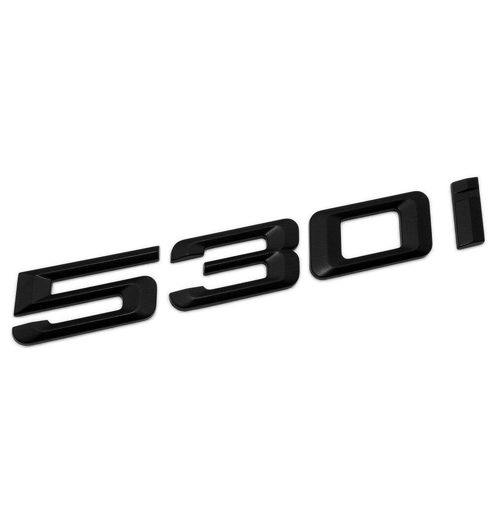 For BMW 530i Matte Black Logo Emblem Badge Trunk Lid M Power Performance G30 G31