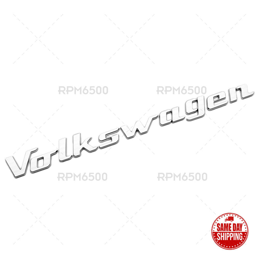 Universal Signature Style Rear Liftgate Badge Sport Letter Logo Emblem For VW