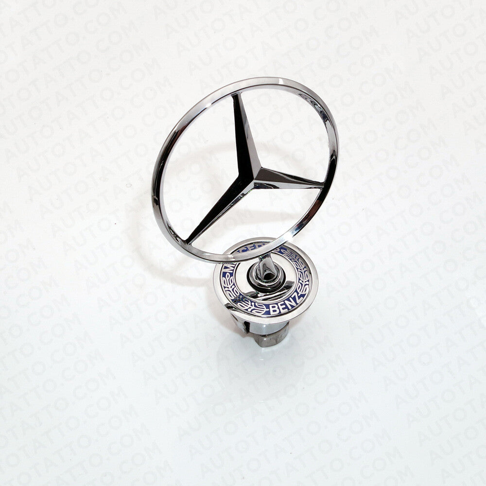 Mercedes-Benz OEM Front Hood Ornament Mounted Star Logo Badge Emblem