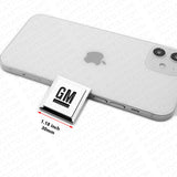 GM Logo Mark of Excellence 1.25" Fender Door Nameplate Emblem Badge Chrome Black