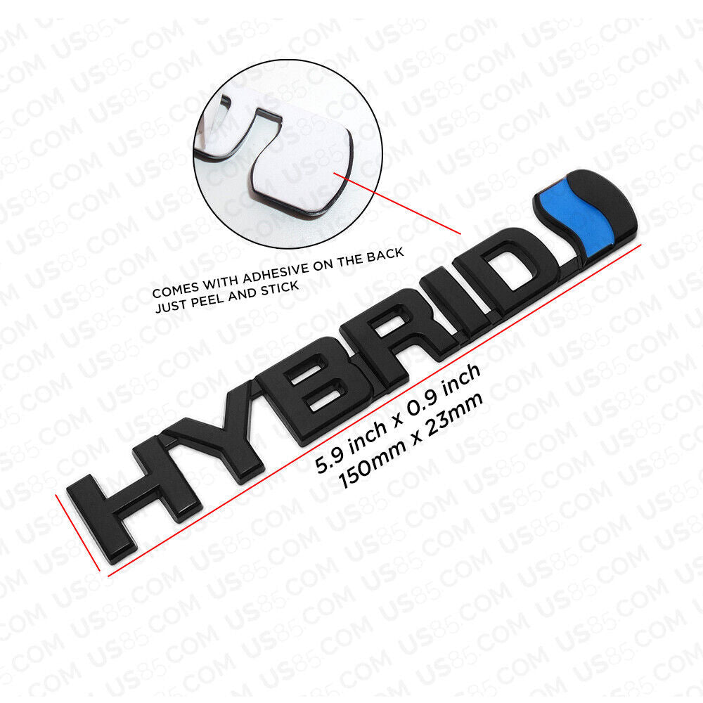 Universal Fashion Metal Hybrid Car Decal Badge Emblem Sticker Auto Decoration