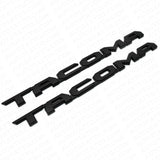2x 15-21 Black Tacoma Letter Front Door Nameplate Emblem Badge Logo Tailgate