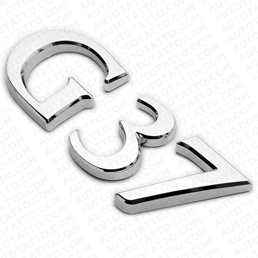 For Infiniti G37 Rear Trunk Logo Letter Badge Emblem Nameplate Sport Chrome