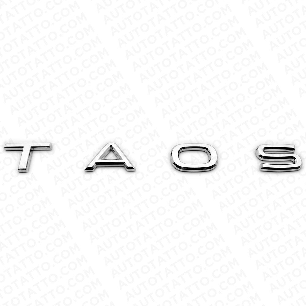 21-24 VW TAOS Rear Liftgate Hatch Lid Letter Nmaeplate Badge Emblem Chrome