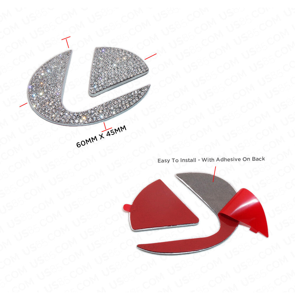 For Lexus Car Interior 3D Diamond Steering Wheel Logo Badge Emblem Decoration