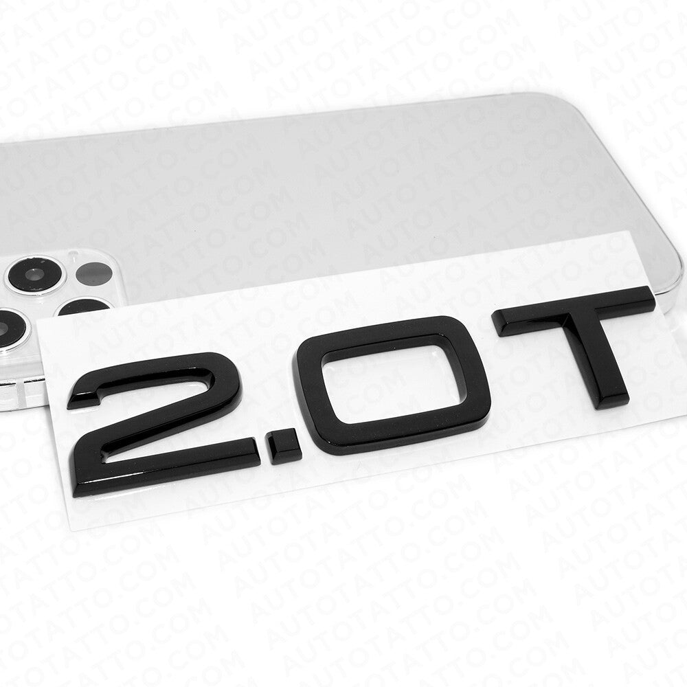 Audi Car Rear Trunk Deck Lid 2.0T Turbo Nameplate Emblem Logo Badge Gloss Black