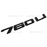 Gloss Black For BMW 760Li Logo Emblem Trunk Lid M Power Series Performance F01