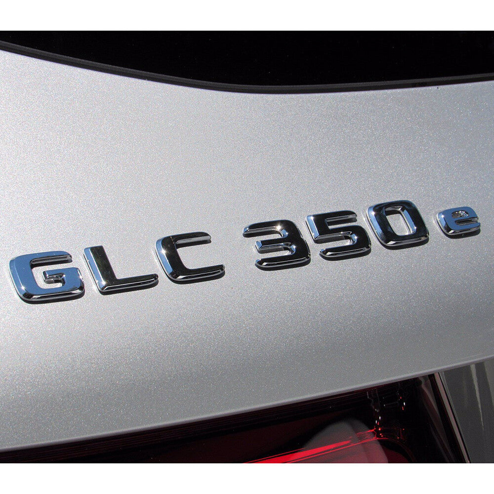 19-21 Mercedes-Benz GLC 350e Letter Emblem Liftgate Logo Badge AMG Sport Chrome
