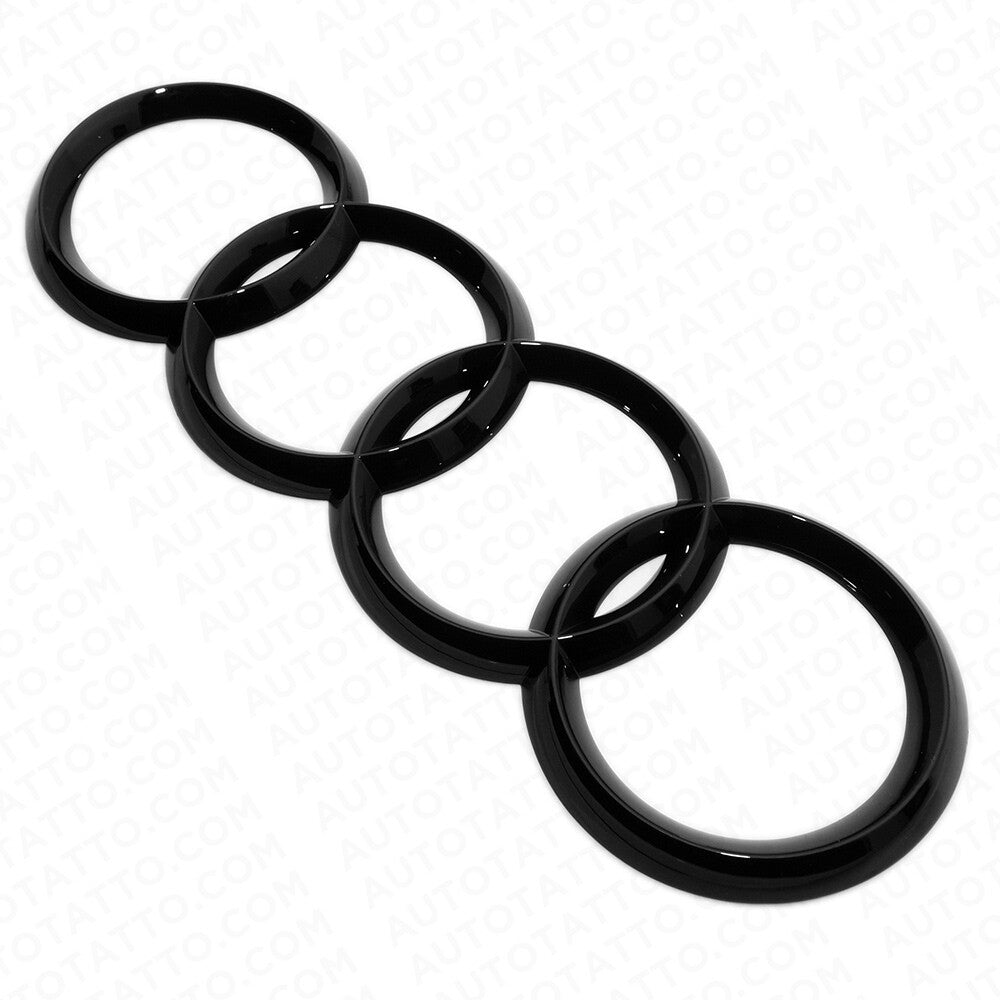 08-20 AUDI Gloss Black Liftgate Sign Logo Rings Badge Emblem A6 S6 Q5 SQ5 Q7 SUV