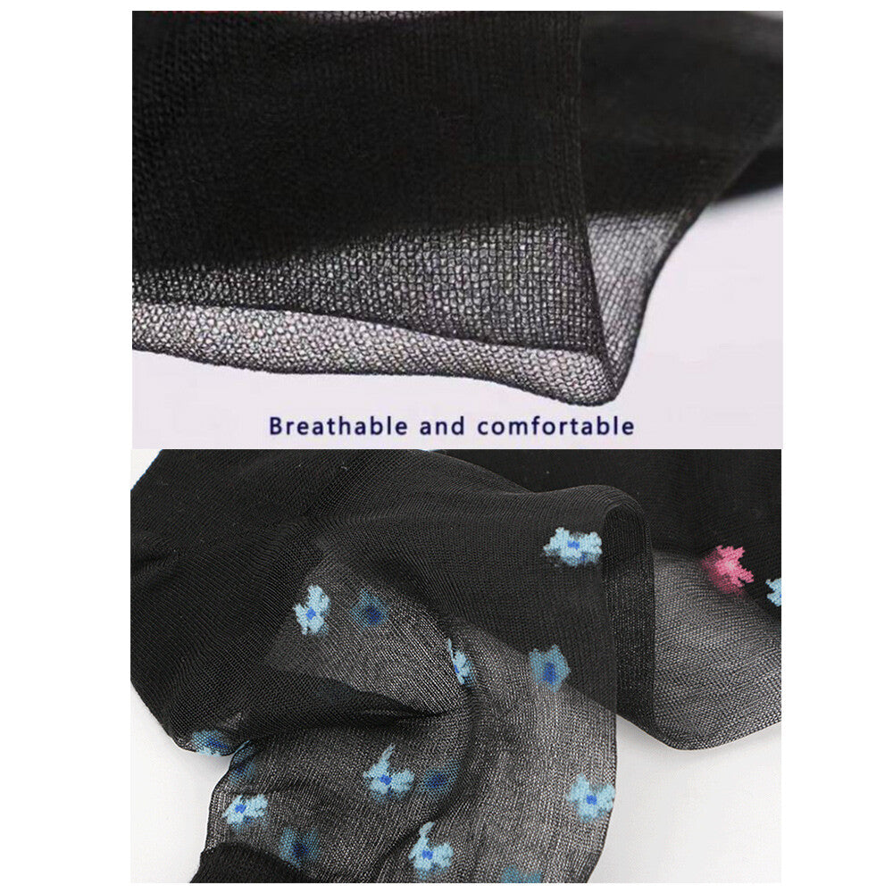 2 Pairs of Sexy Cute Little Floral Lace Cotton Breathable Soft Short Ankle Socks