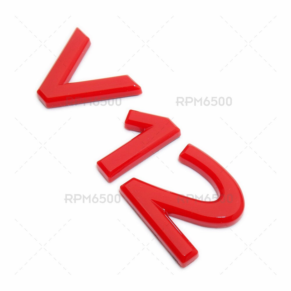 Mercedes-Maybach V12 Turbo AMG Side Fender Emblem Nameplate Badge Sport Red