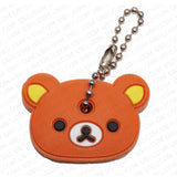 Universal 3D PVC Silicone Cute Cartoon Key Identifier Label Cap Cover Keychain