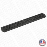 19-23 GMC Sierra Elevation Rear Bed Tailgate Nameplate Badge Emblem Matte Black