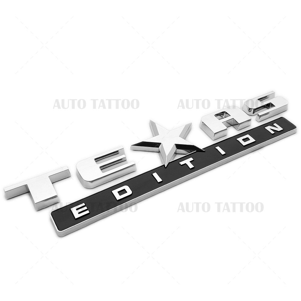 2x GMC Chevrolet Cadillac TEXAS Edition Door Emblem Badge Decorate OEM Chrome