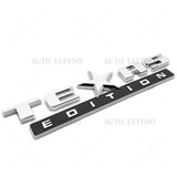 2x GMC Chevrolet Cadillac TEXAS Edition Door Emblem Badge Decorate OEM Chrome