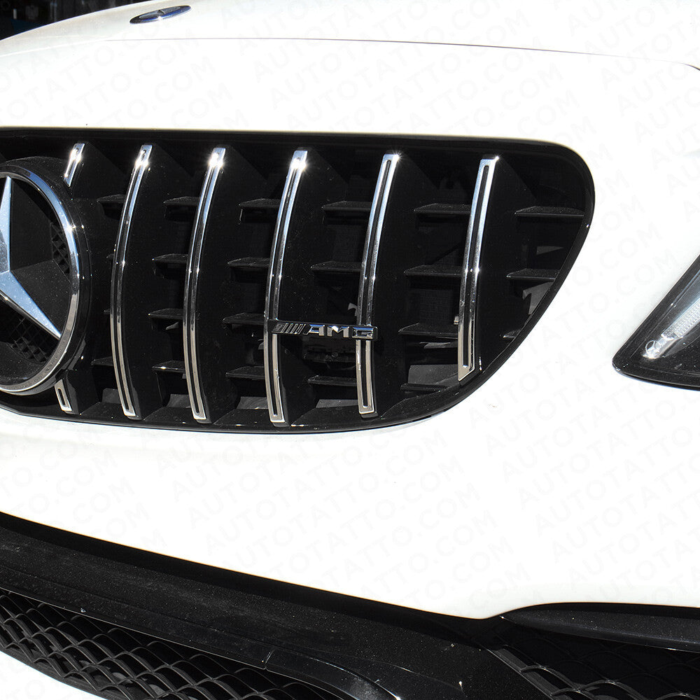 AMG Edition Front GT Grille Nameplate Emblem Logo Badge Decorate Sport Chrome