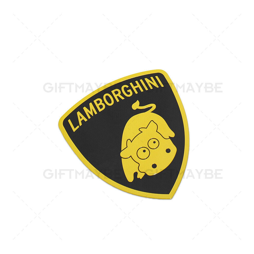 1x or 2x Fashion Aluminum Alloy Taurus "Bull" Car Decal Sticker for Lamborghini