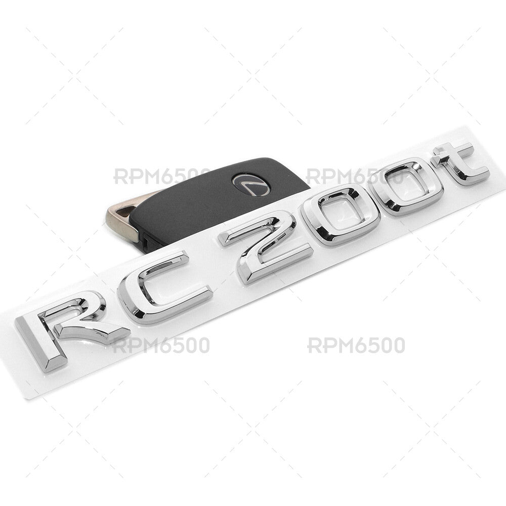 For Lexus Trunk OEM Chrome RC 200t Letter Logo Badge Emblem Car Replace F-Sport