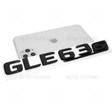17-19 Mercedes GLE 63 S Letter Emblem Liftgate Logo Badge AMG Sport Gloss Black
