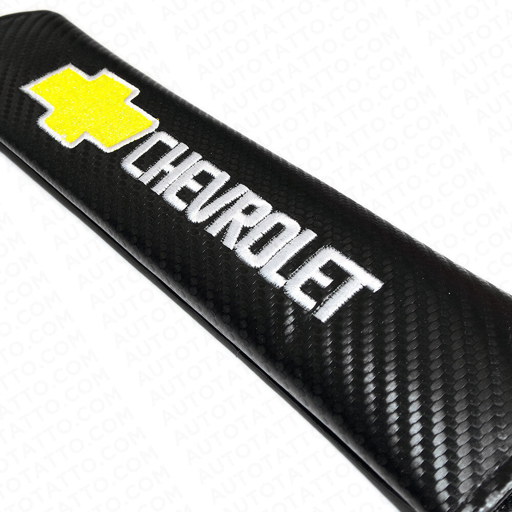 Chevy Sport Carbon Car Seat Belt Cover Safety Shoulder Strap Cushion Pad Harness