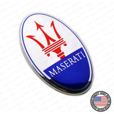 For Maserati Ghibli Quattroporte Granturismo Front Bumper Logo Emblem Badge