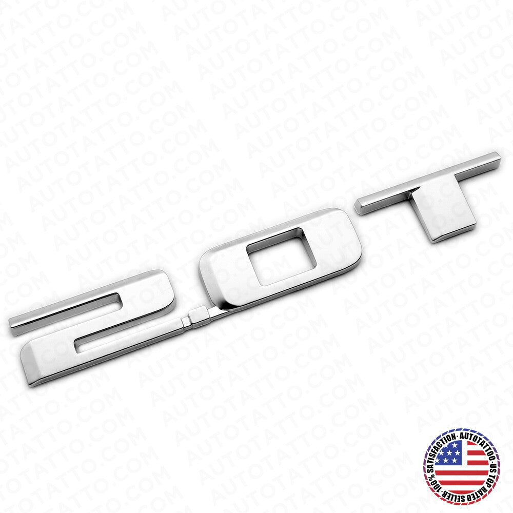 Cadillac Rear Turnk Tailgate 2.0T Deck Lid Nameplate Badge Logo Emblem Silver