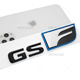 Lexus Trunk Lid Gloss Black GS F Letter Logo Badge 3D Decal Sport Emblem F-Sport